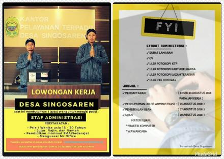 PENERIMAAN CALON STAFF HONORER DESA